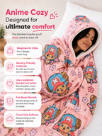 Tony Chopper One Piece Wearable Blanket Hoodie for Kids & Adults | OLM Toys
