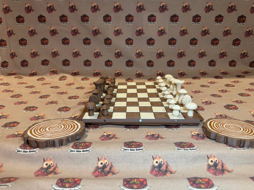 The Druidic Chess Set – A Mystical Forest Duel