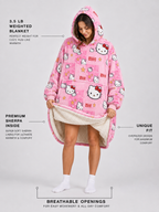 Hello Kitty Wearable Blanket Hoodie for Kids & Adults | OLM Toys
