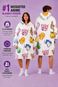 Kawaii Pokémon Wearable Blanket Hoodie for Kids & Adults
