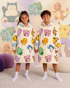 Kawaii Pokémon Wearable Blanket Hoodie for Kids & Adults
