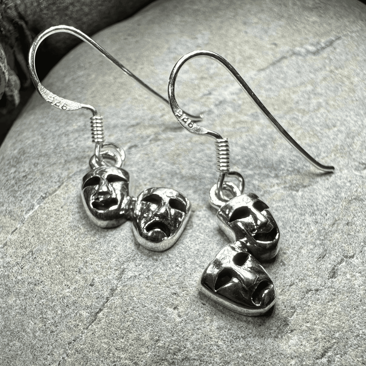 Theater Mask Earrings - 