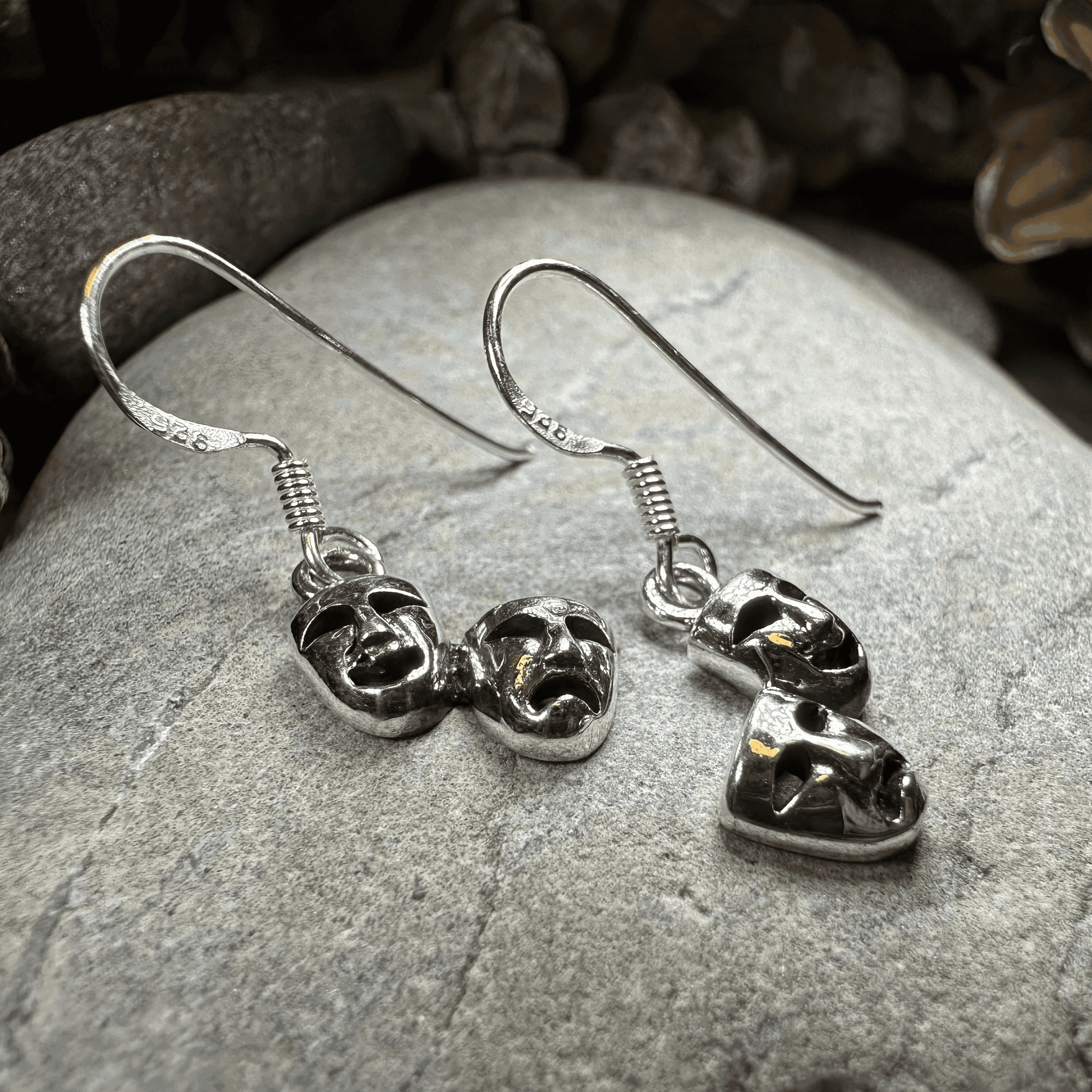 Theater Mask Earrings - 