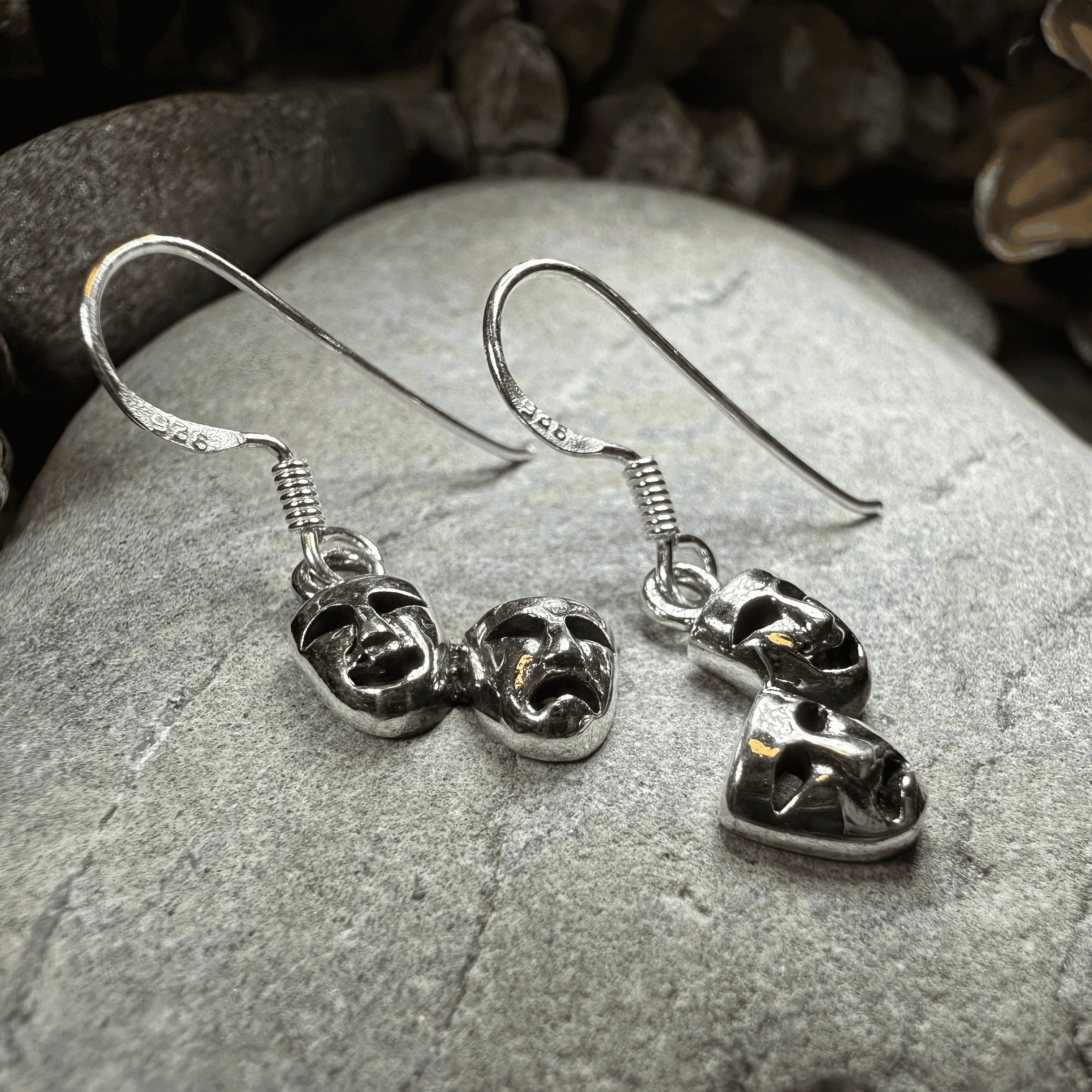 Theater Mask Earrings - 