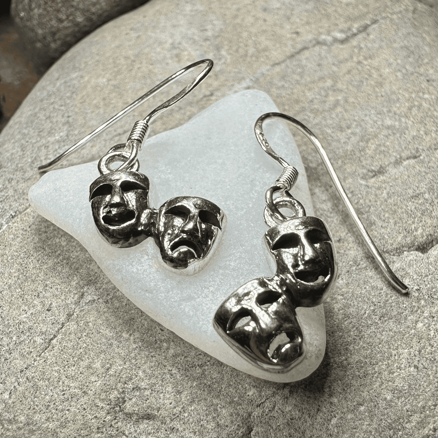 Theater Mask Earrings - 