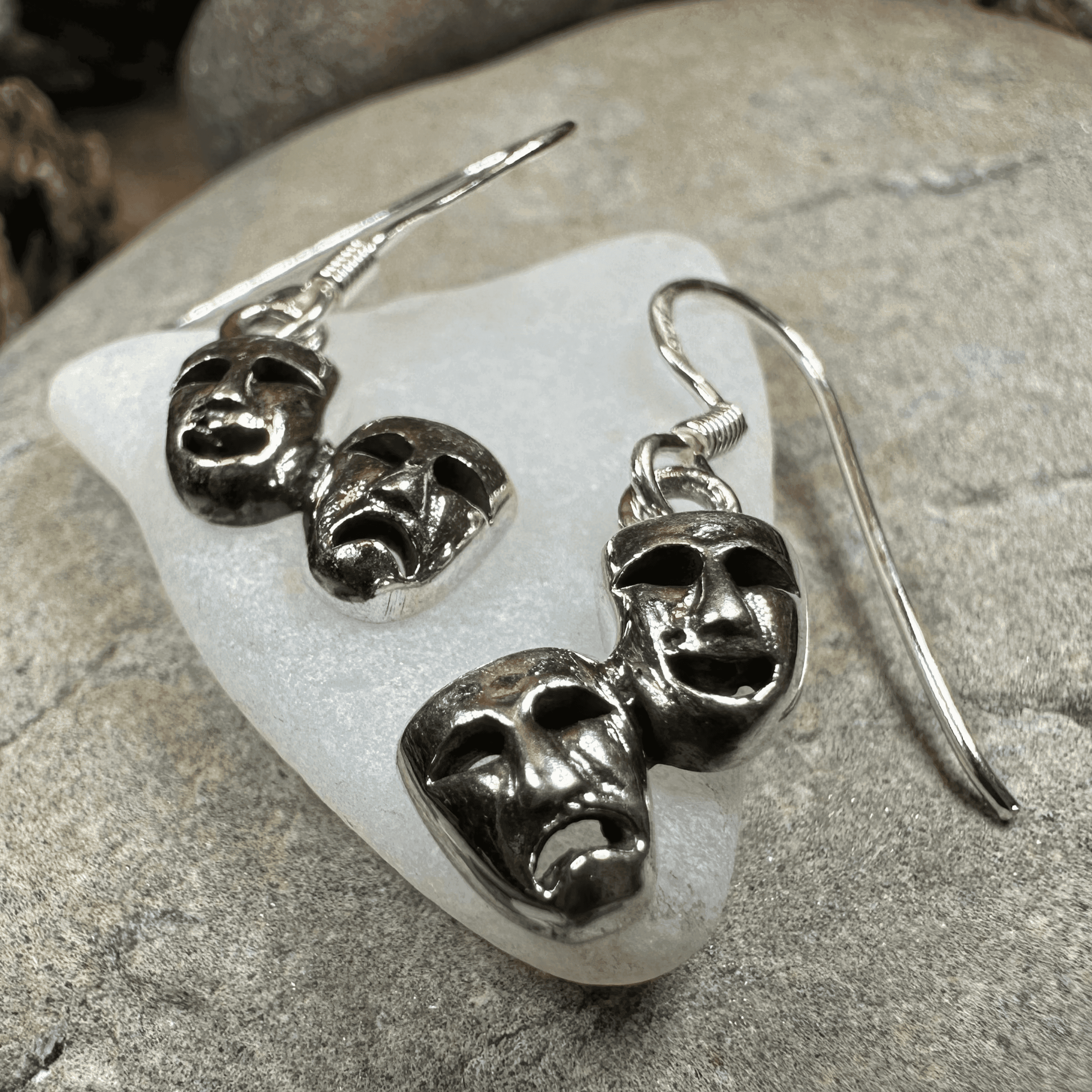 Theater Mask Earrings - 