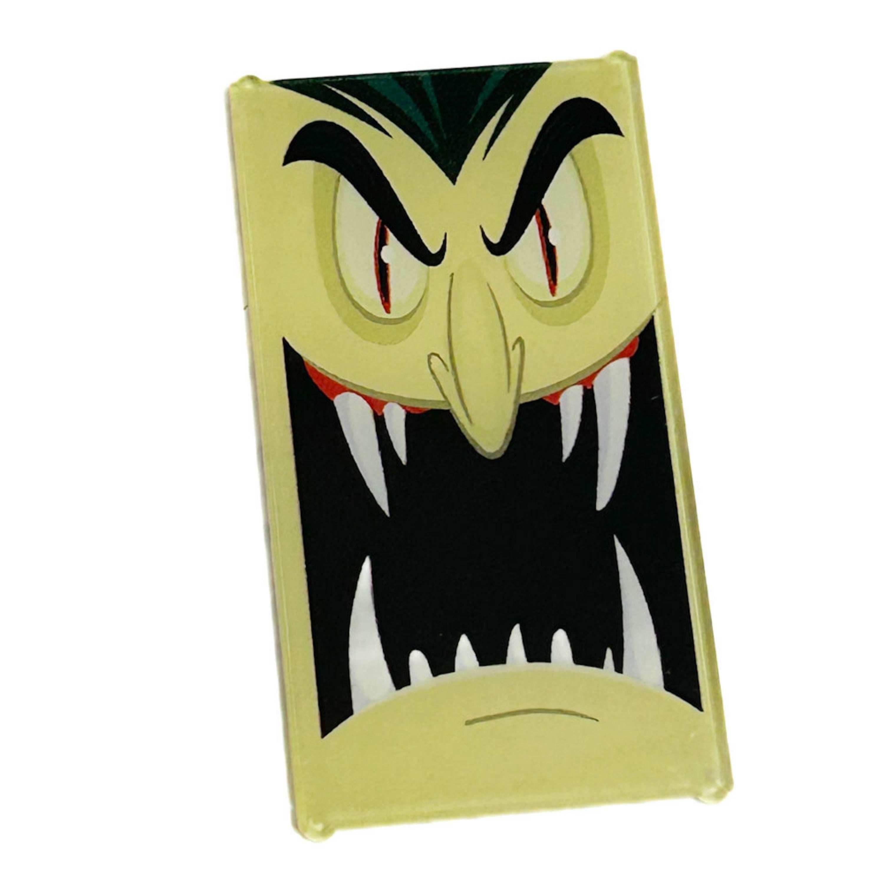 Dracula Halloween Decorated Custom LEGO 4x6 Glass Window - B3 Customs - 