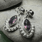 Lesedi Celtic Post Earrings - Moonstone