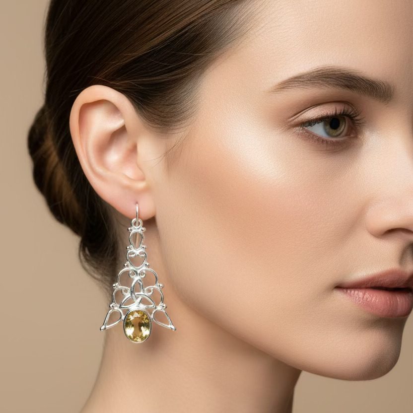 Angeni Trinity Knot Earrings