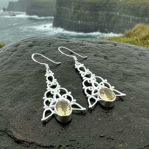 Angeni Trinity Knot Earrings