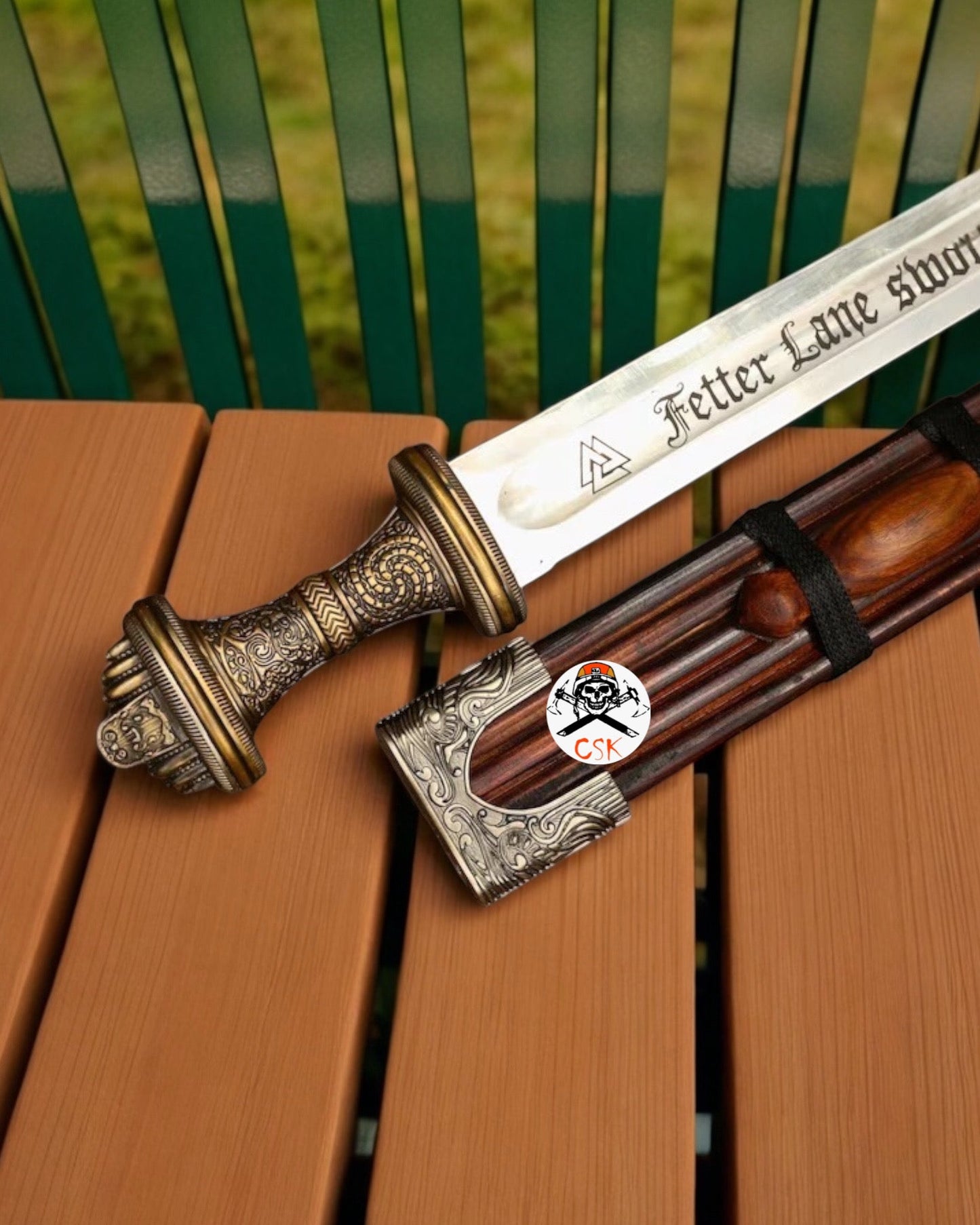 Fetter Lane Sword with Ornate Guard & Scabbard