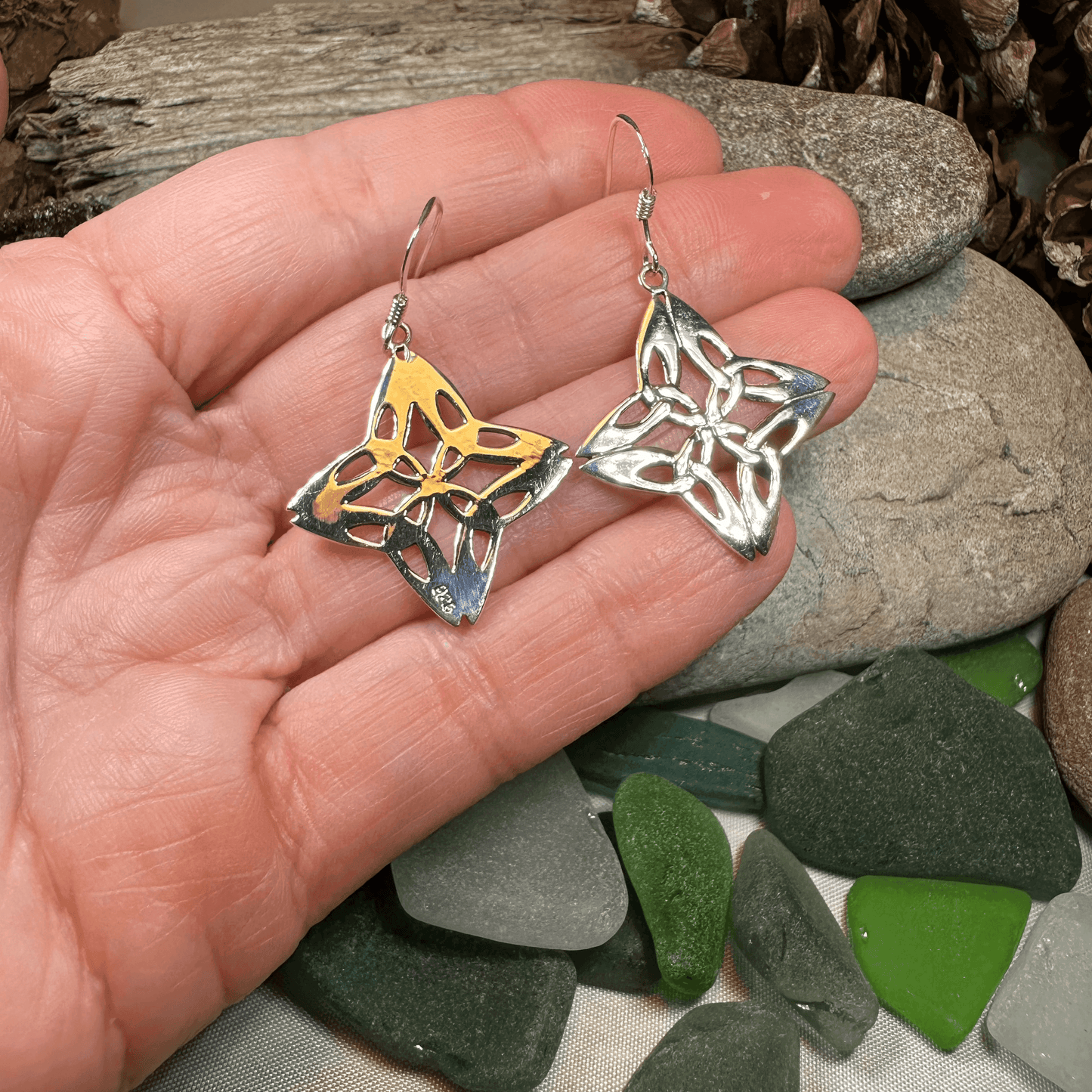Nymah Trinity Knot Earrings - 