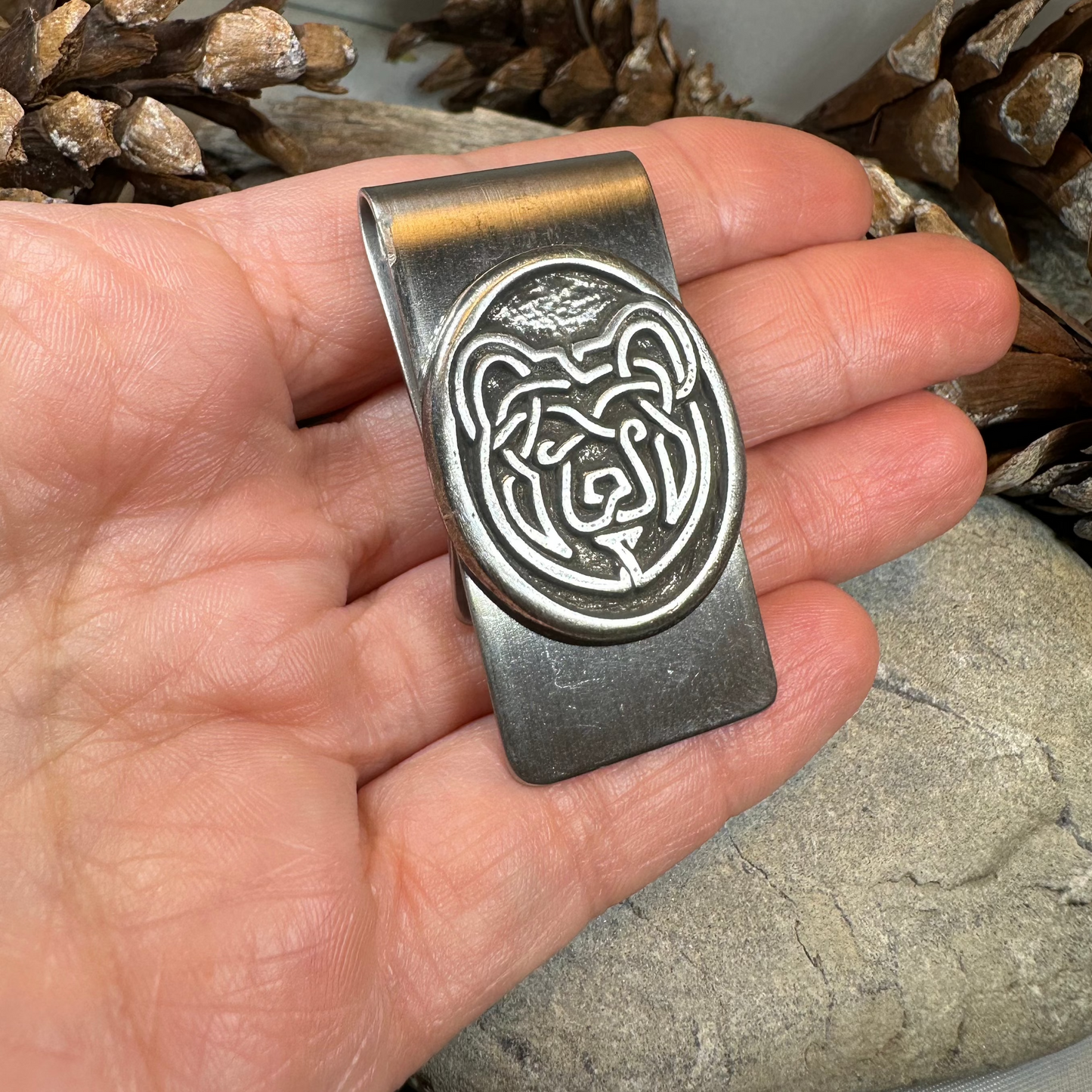 Celtic Bear Money Clip