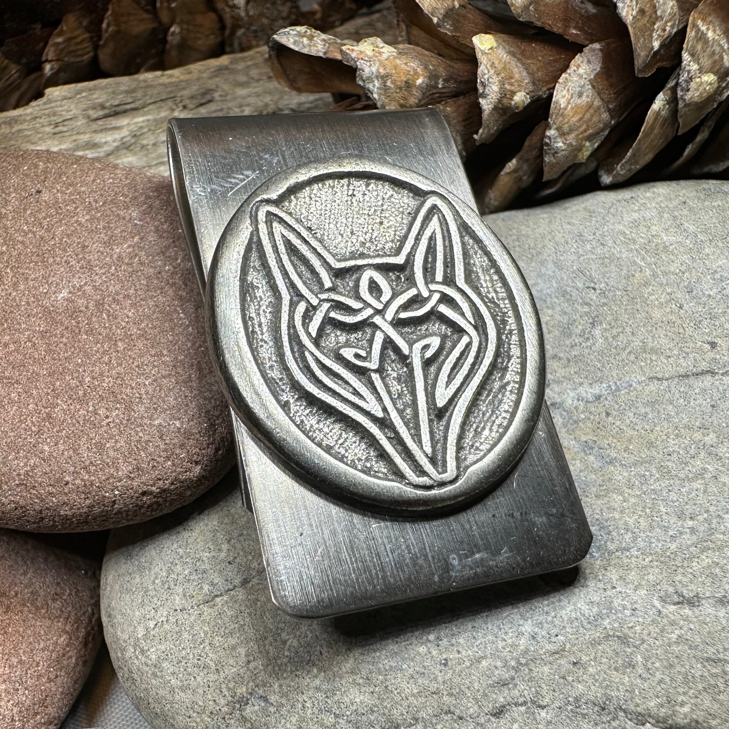 Celtic Wolf Money Clip