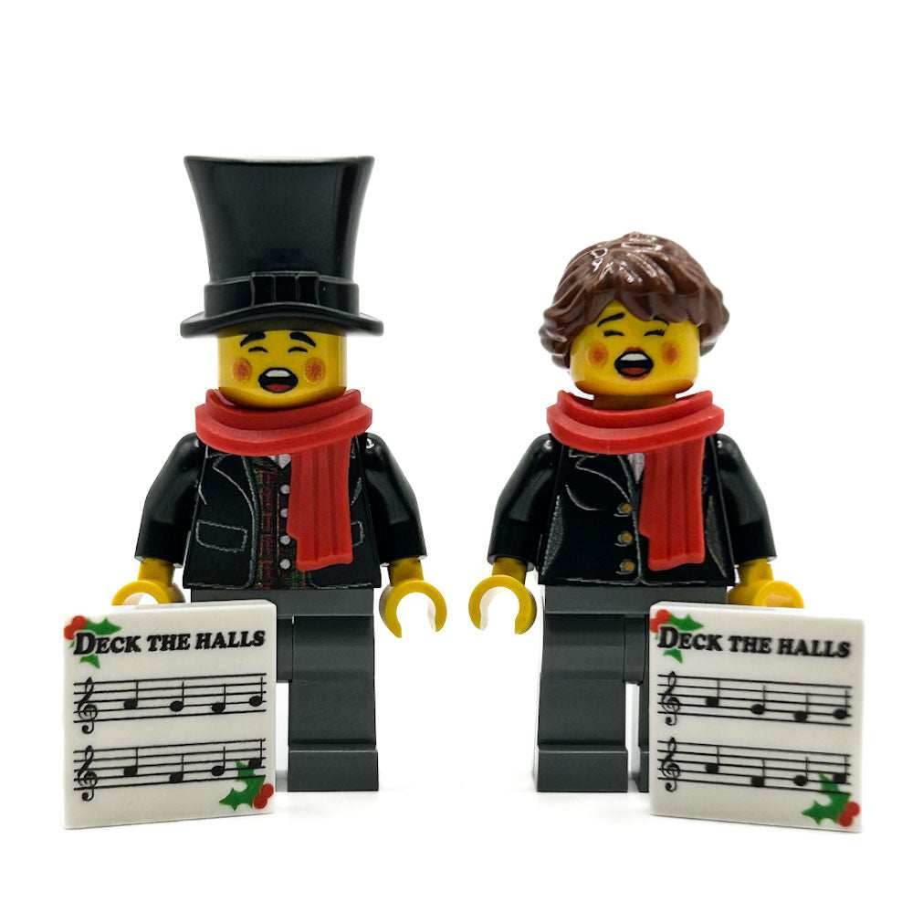 Custom Christmas Caroler Minifigs - 