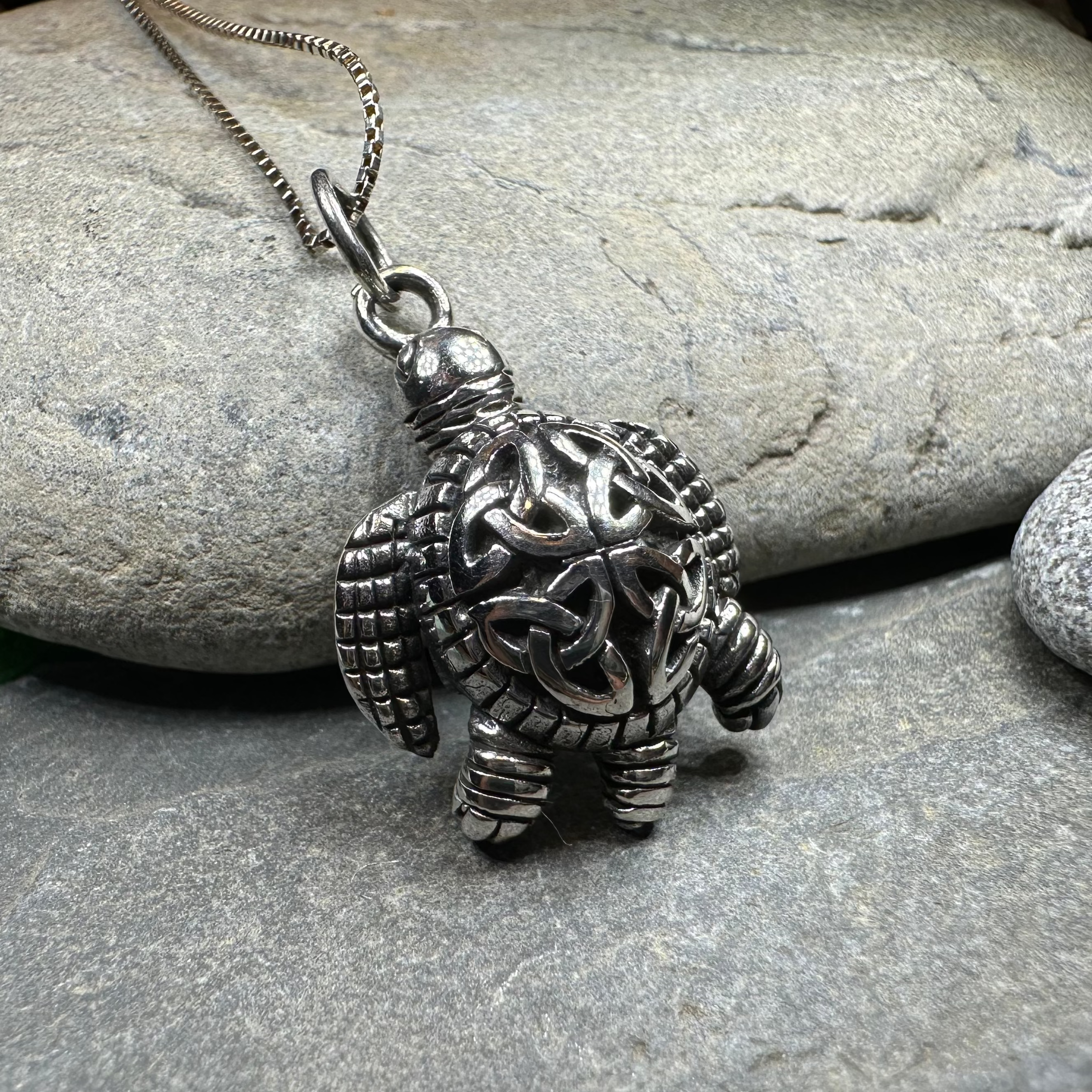 Birte Celtic Turtle Necklace