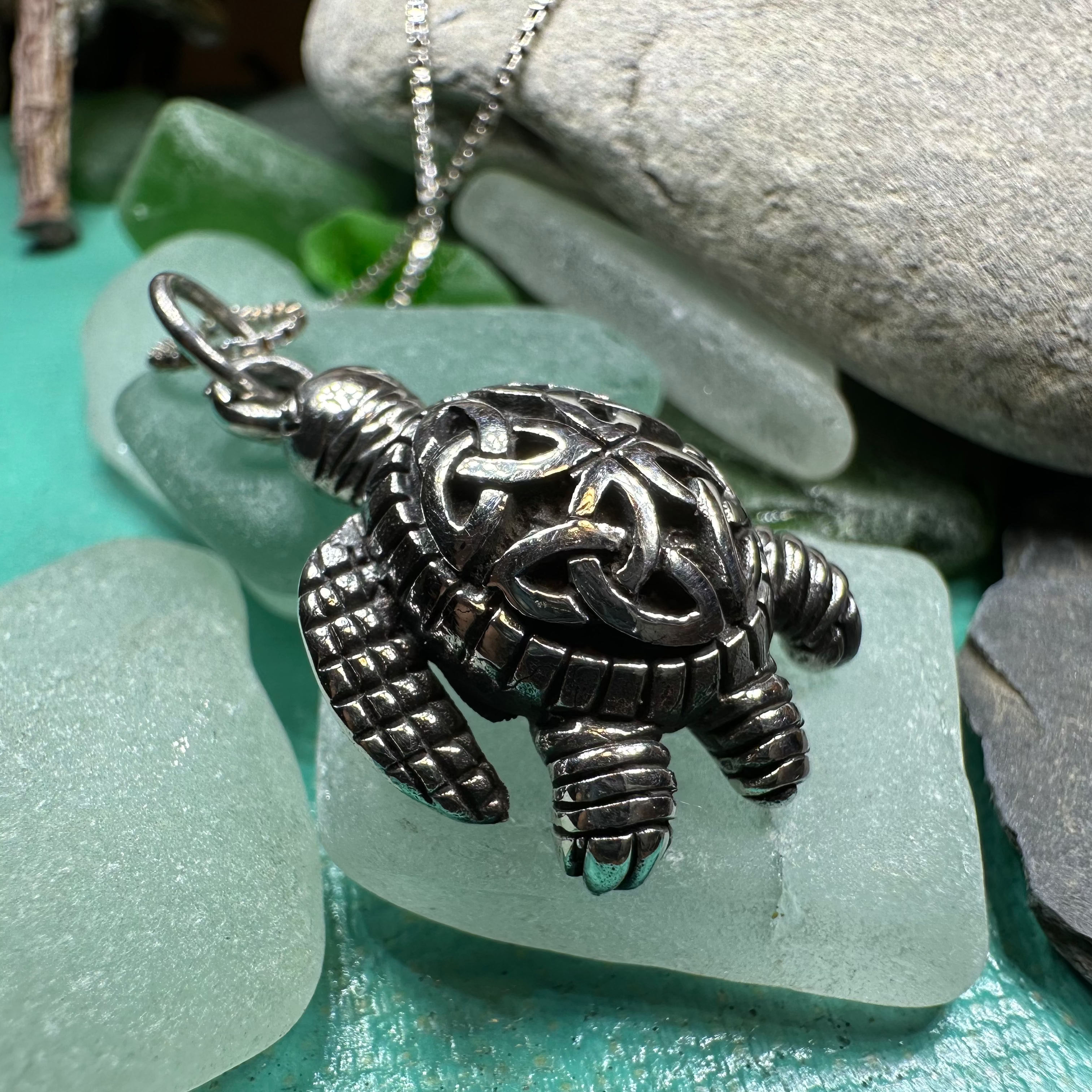 Birte Celtic Turtle Necklace