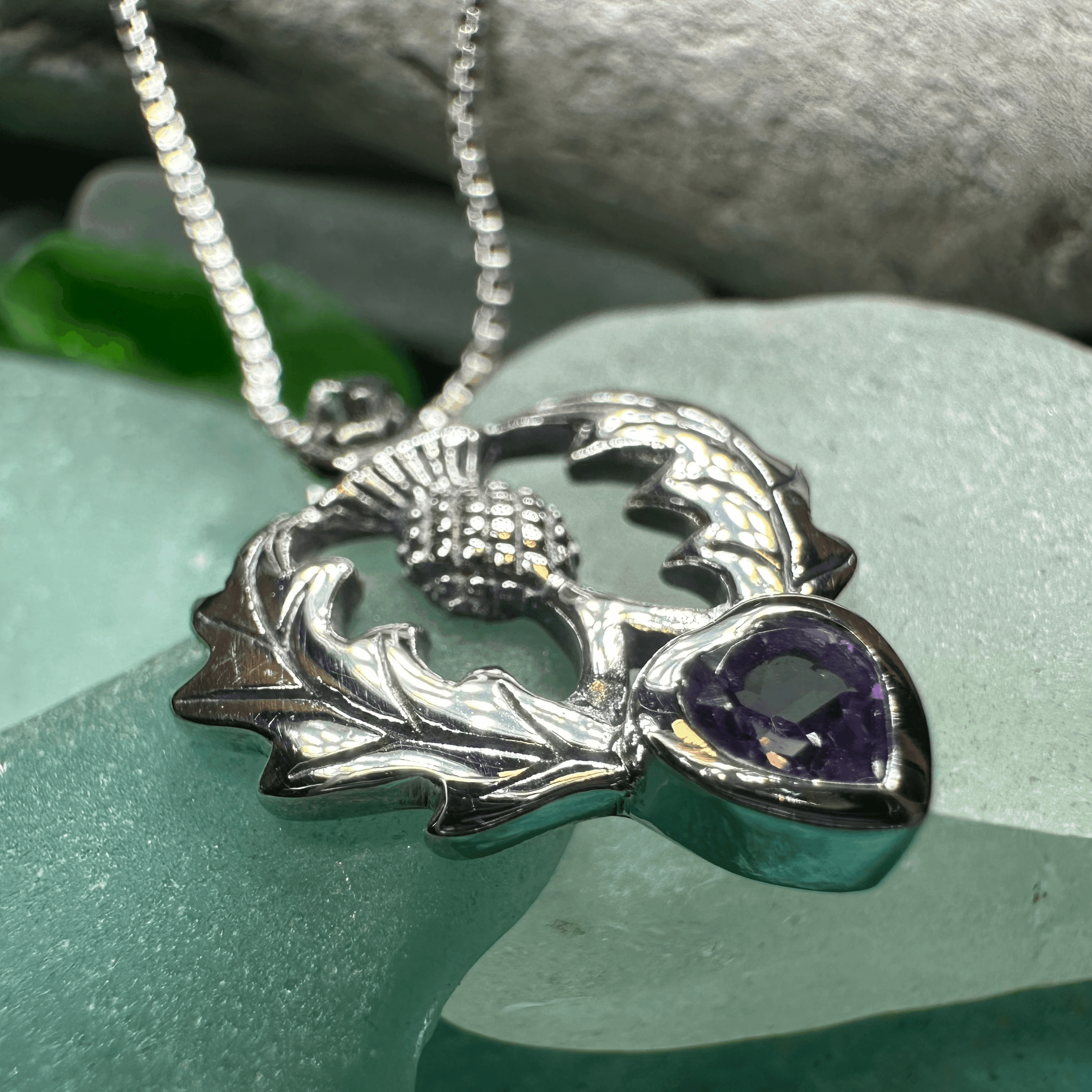 Millie Thistle Necklace - 18 / Amethyst