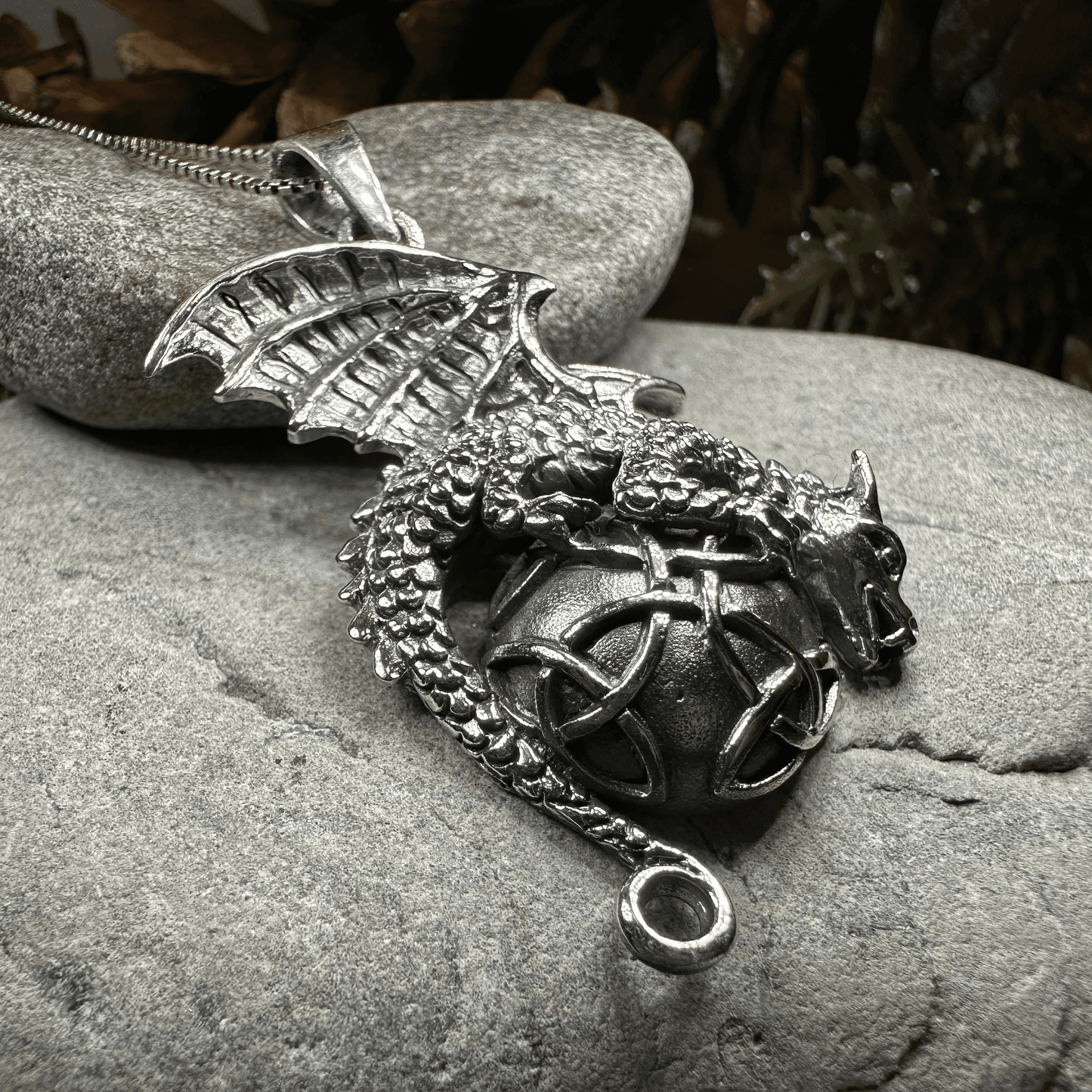 Archion Dragon Moon Necklace - 18