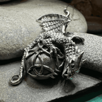 Archion Dragon Moon Necklace - 18