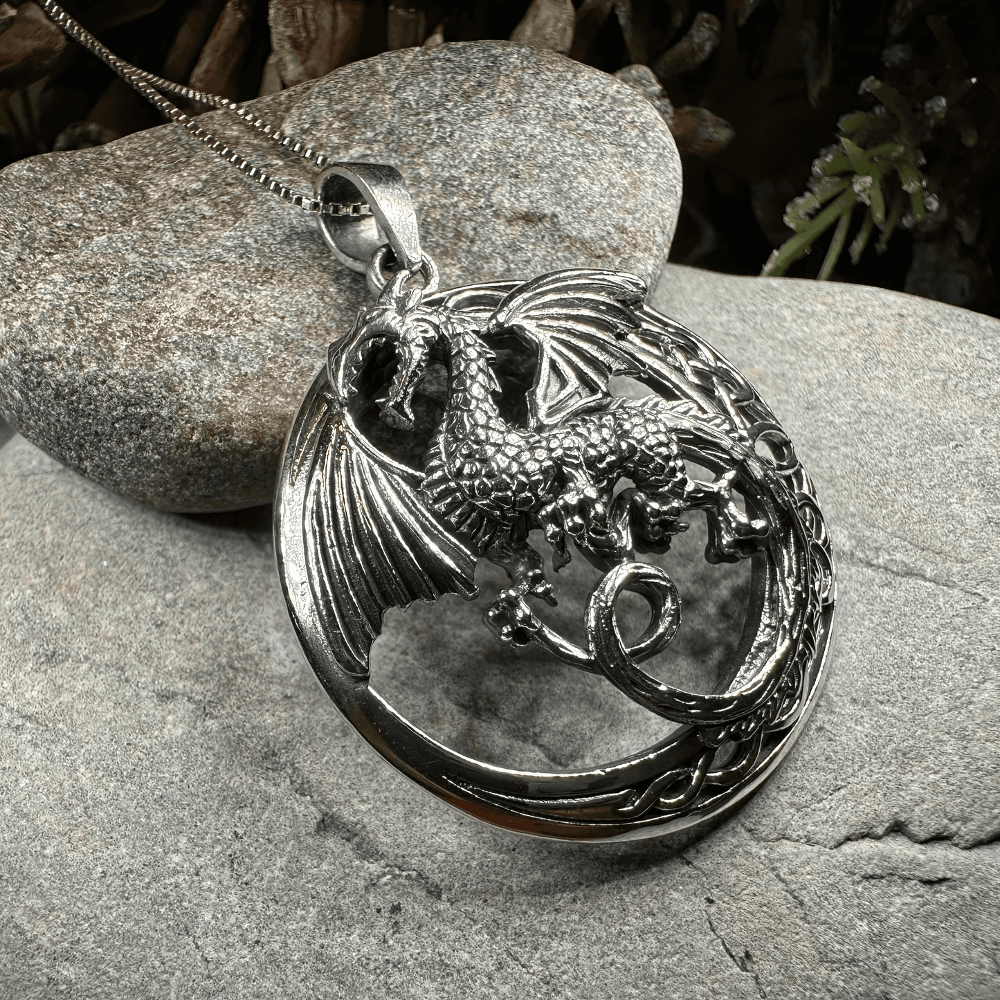 Electra Dragon Moon Necklace - 
