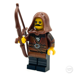 Longbow Archer - Custom Castle Wolfpack Minifigure made using LEGO parts - B3 Customs - 