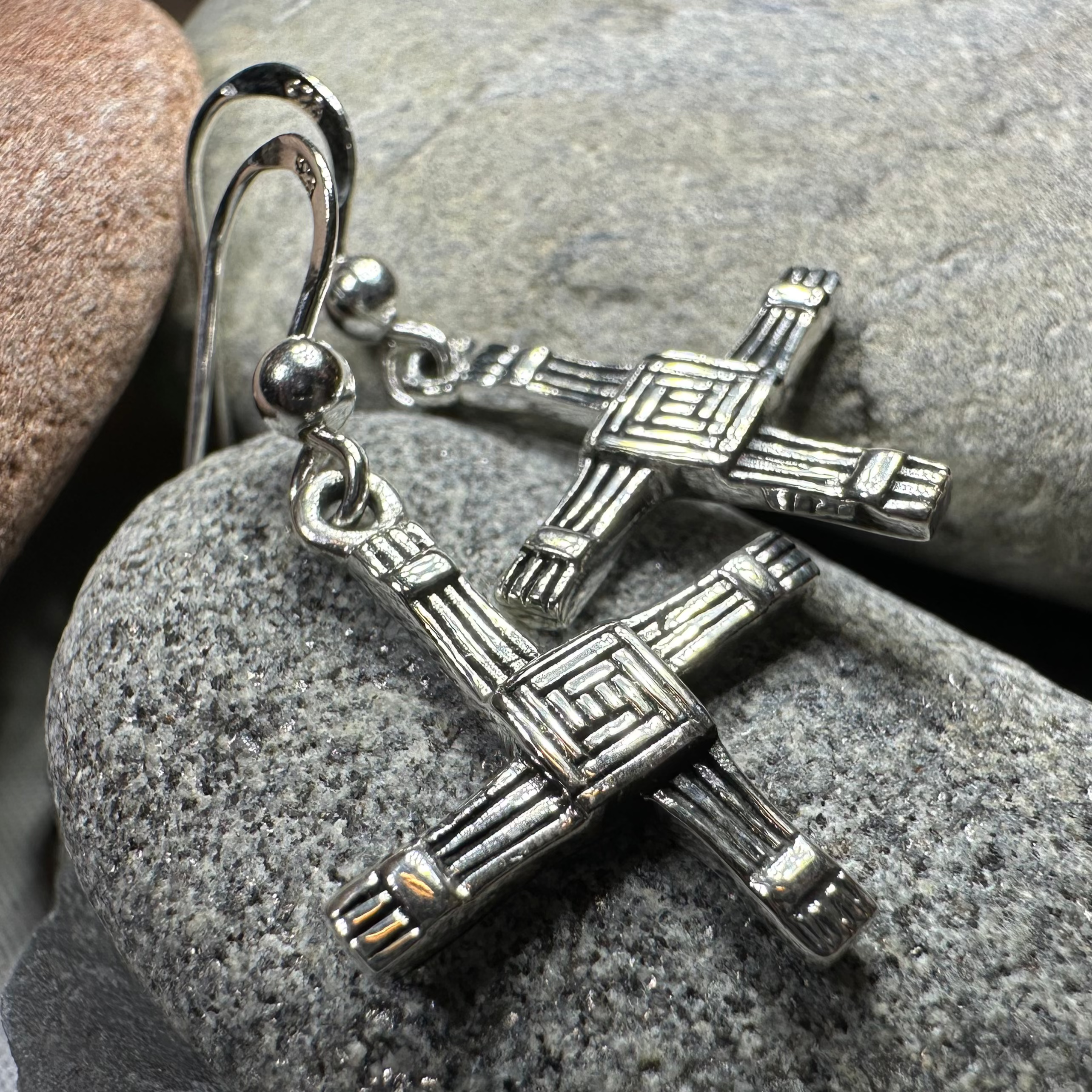Ballyfarnan Saint Bridget's Cross Earrings