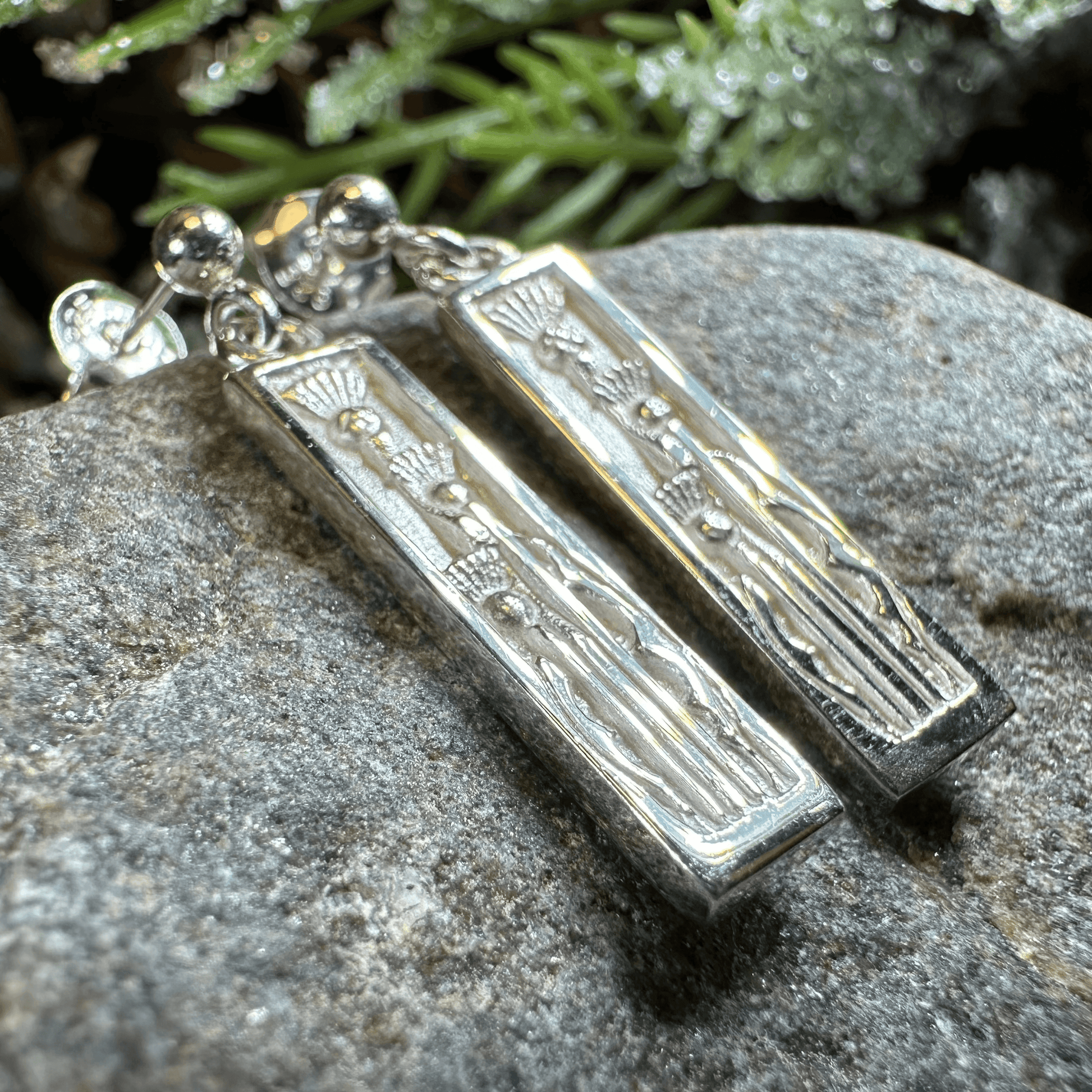 Ella Triple Thistle Earrings - 