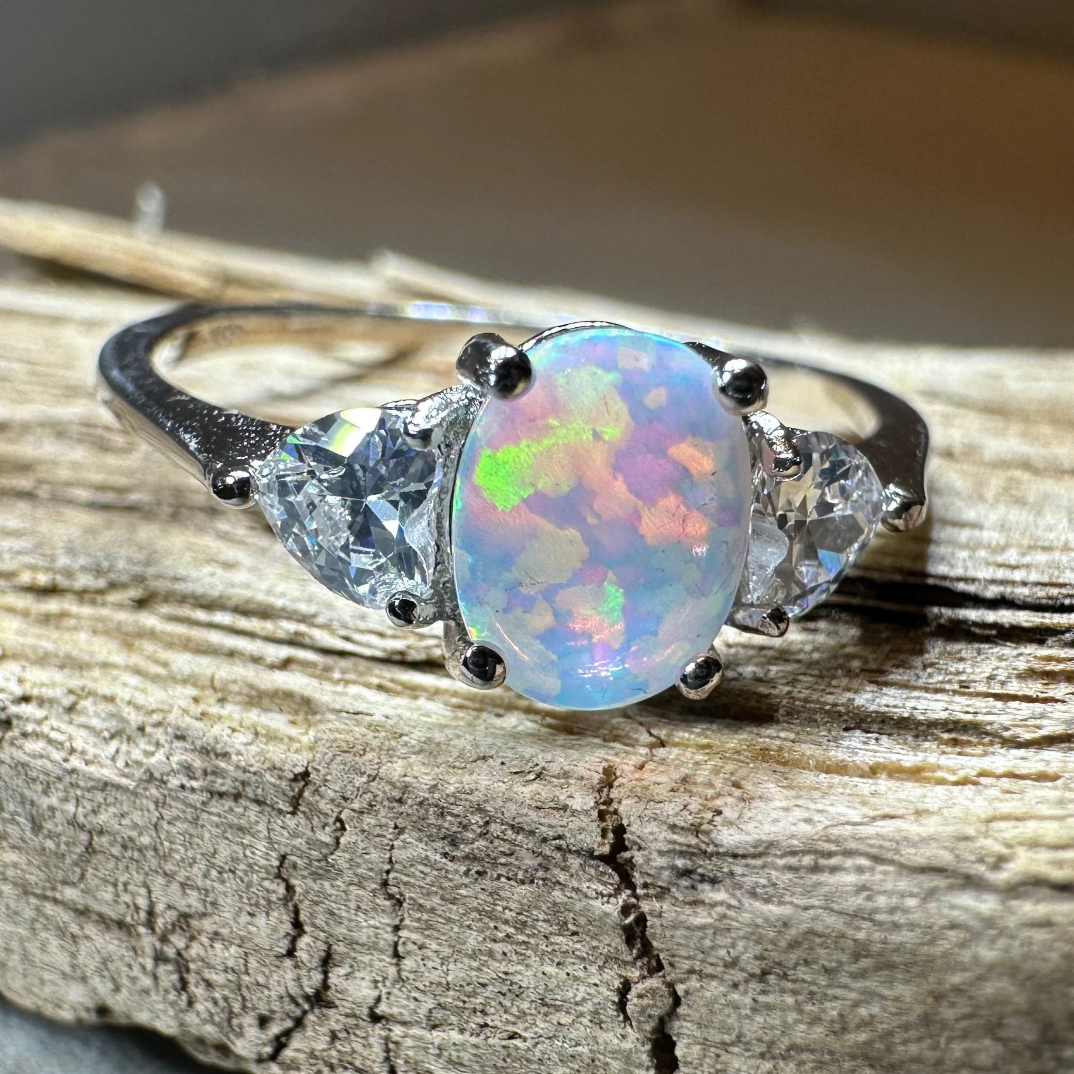 Enya Opal Celtic Ring