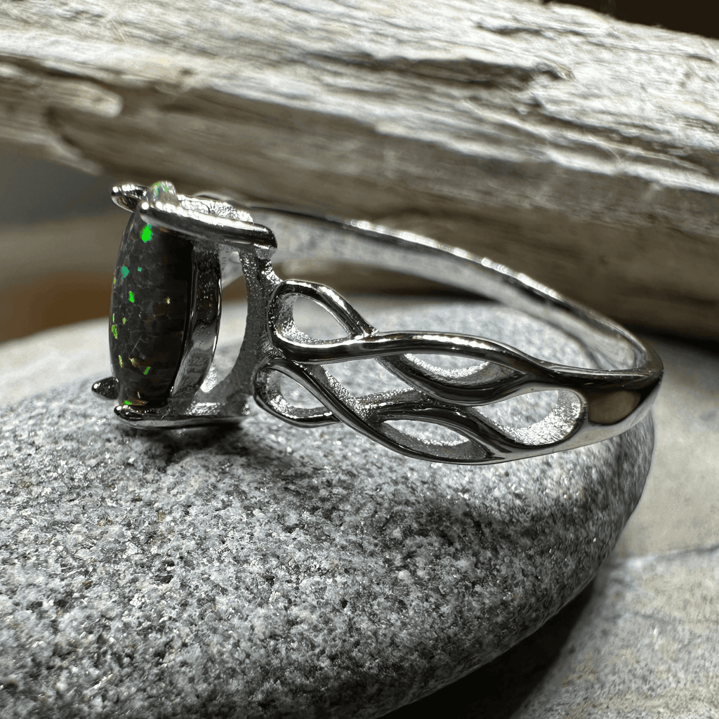 Astrid Celtic Fire Opal Ring - 5