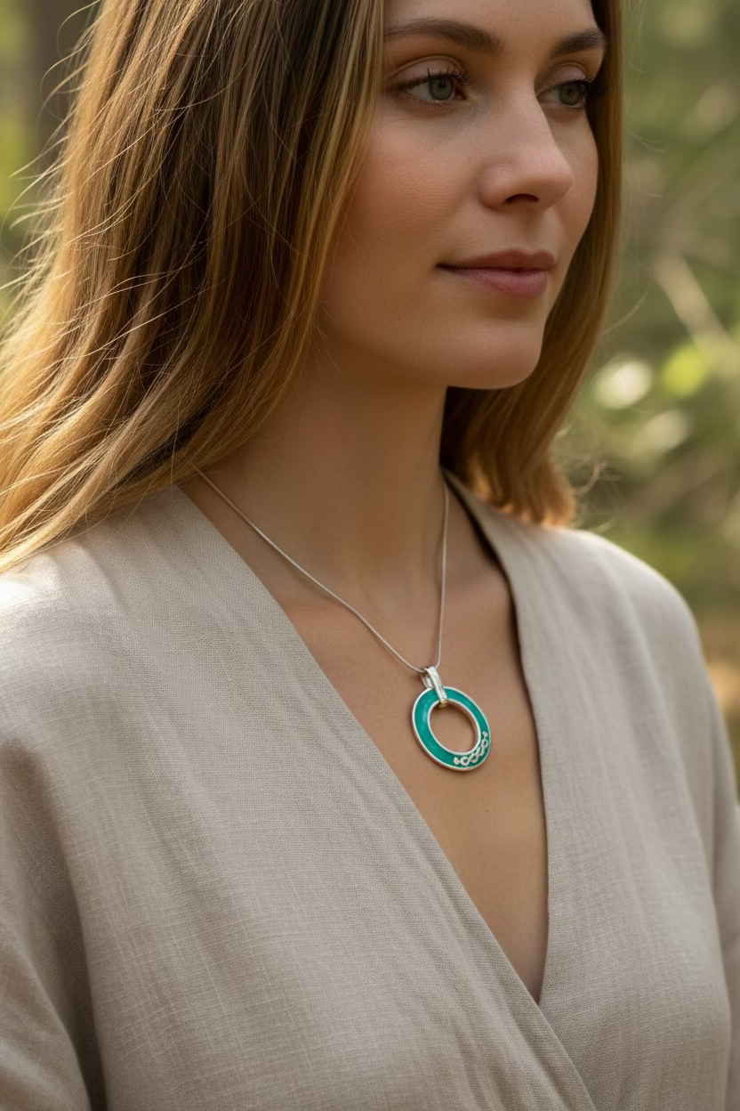 Seaside Celtic Knot Necklace