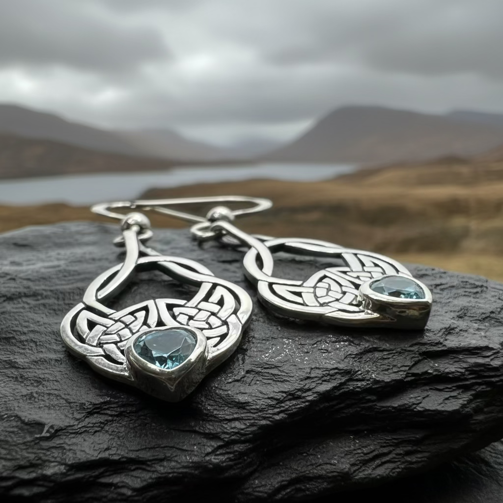 Heart Celtic Knot Earrings