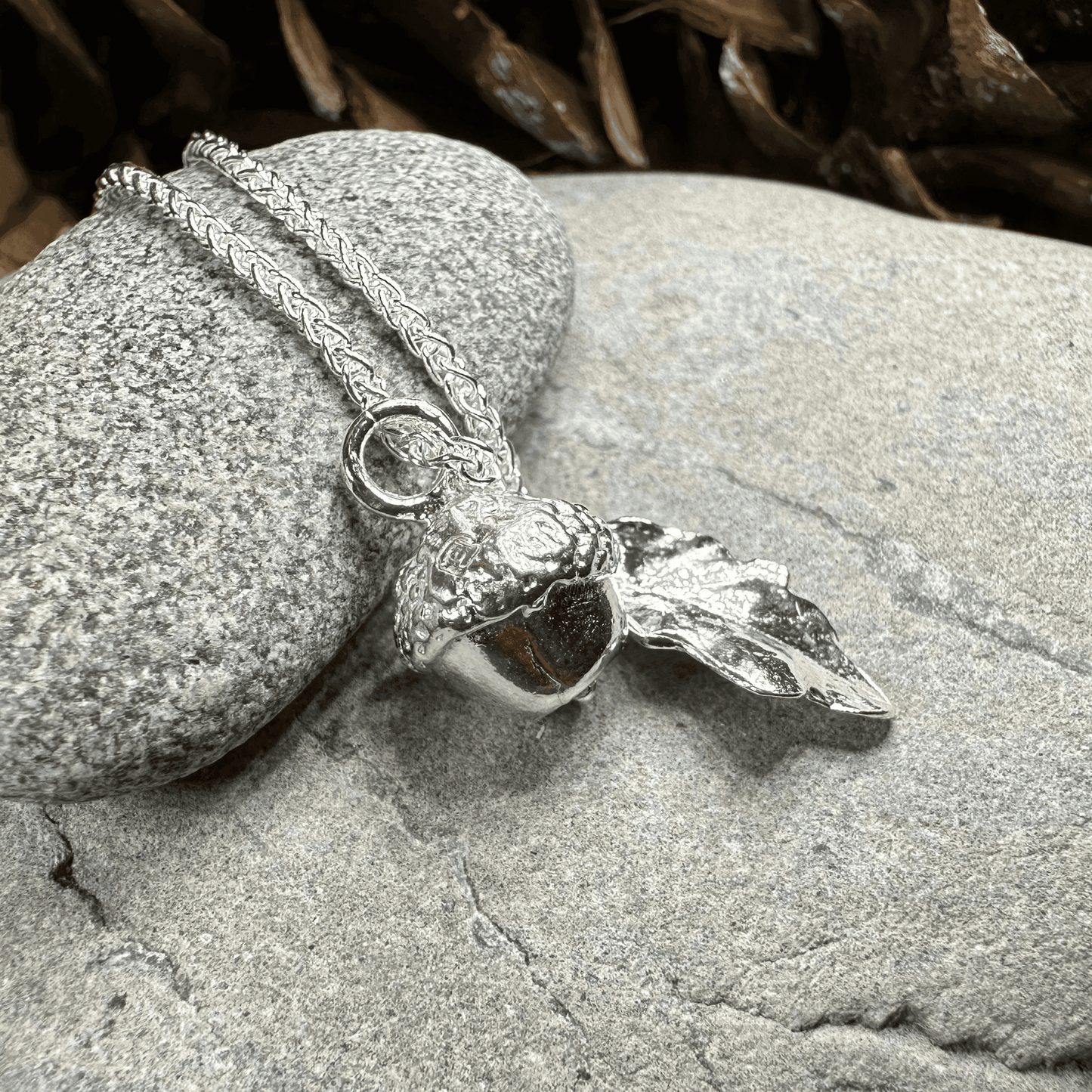 Oak Leaf & Acorn Necklace - 