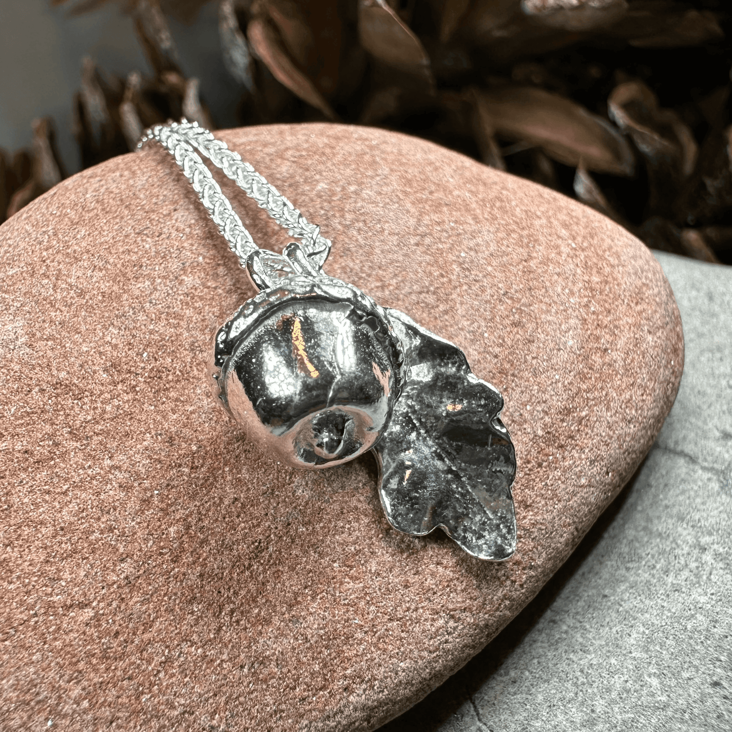 Oak Leaf & Acorn Necklace - 