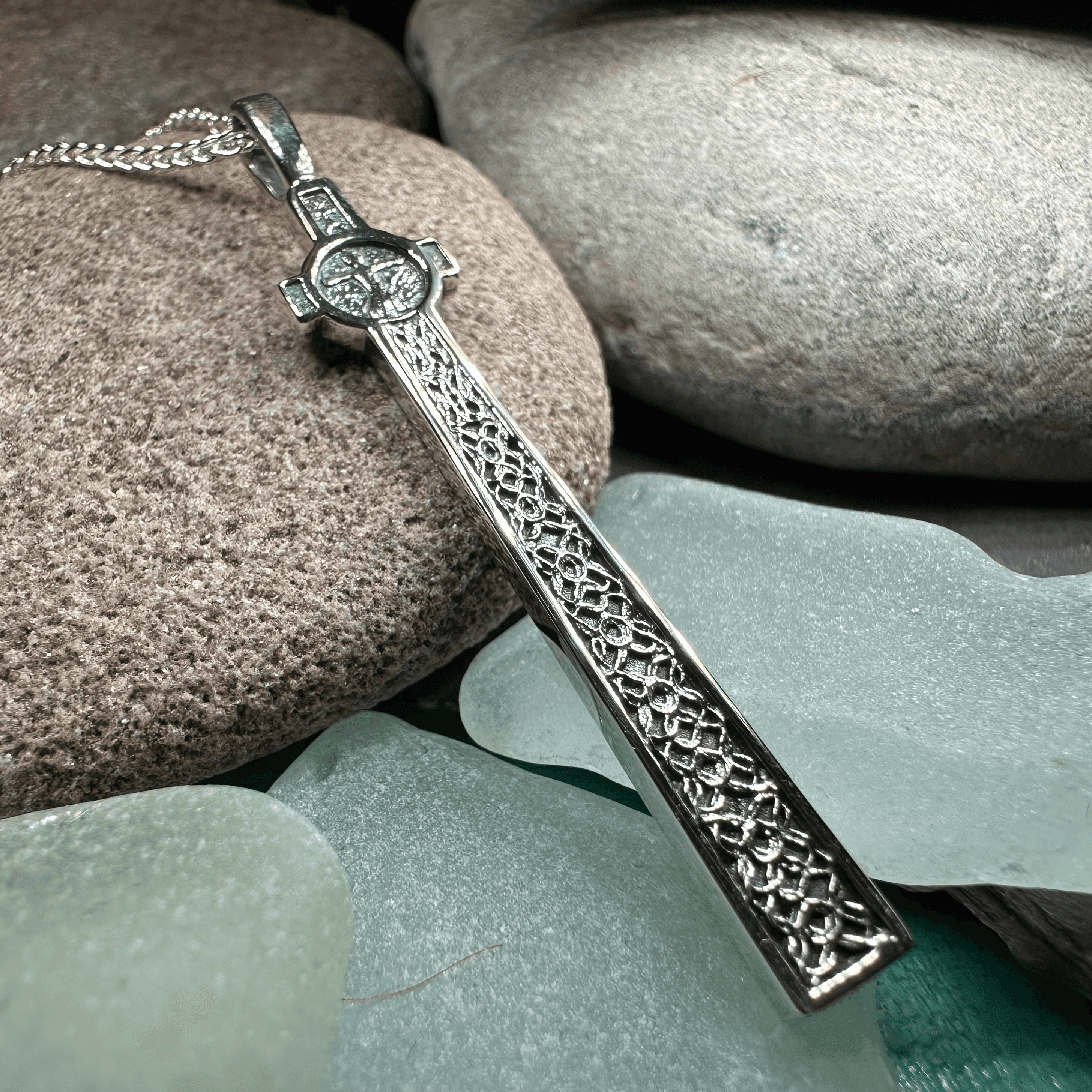 Scottish McLean's Celtic Cross Necklace - 18