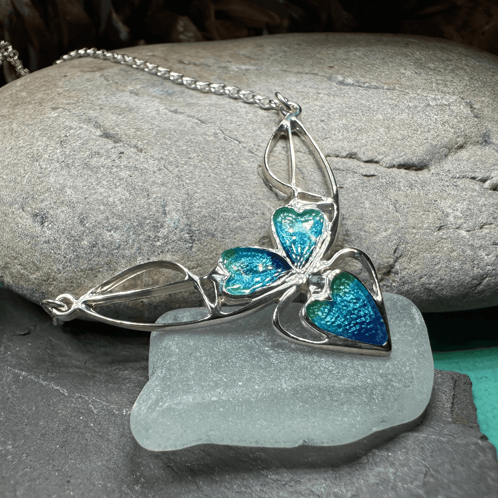 Mackintosh Blue Leaves Necklace - 