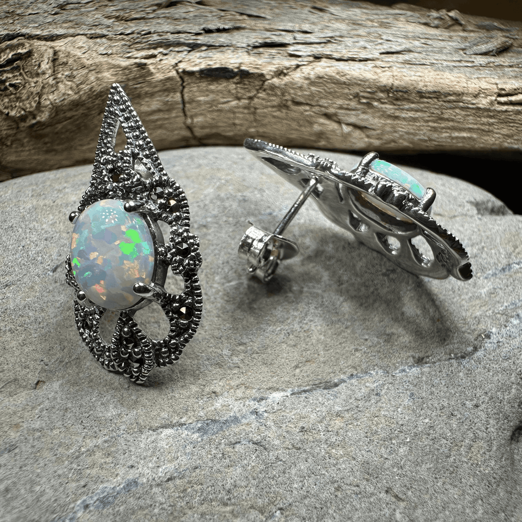 Love Knot Amethyst Earrings - 