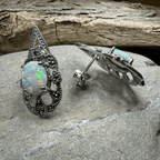 Love Knot Amethyst Earrings - 