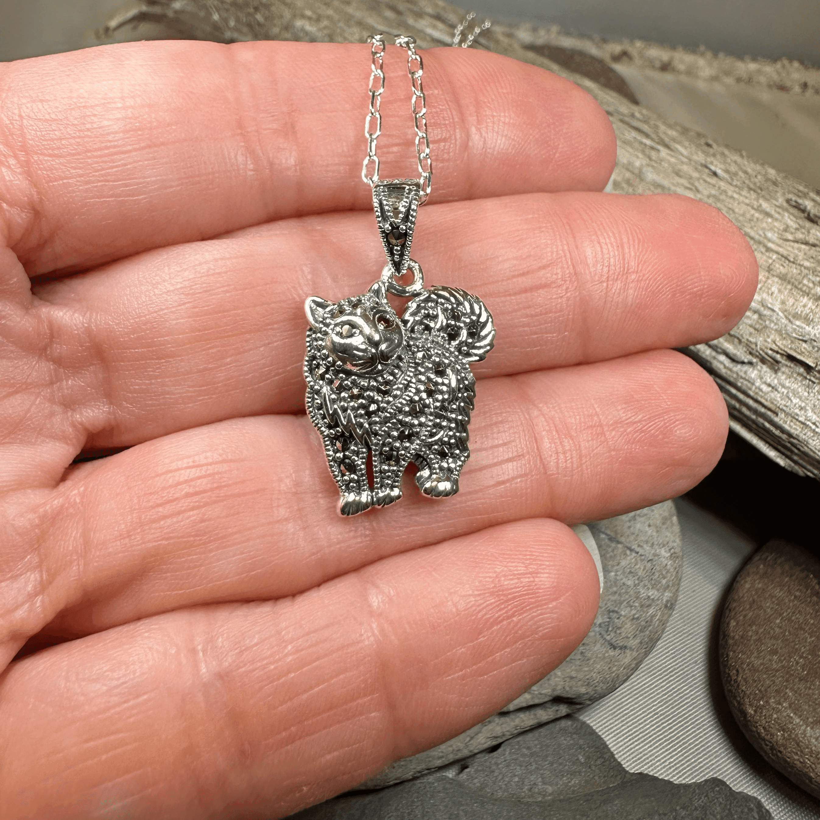 Simba Celtic Cat Necklace - 