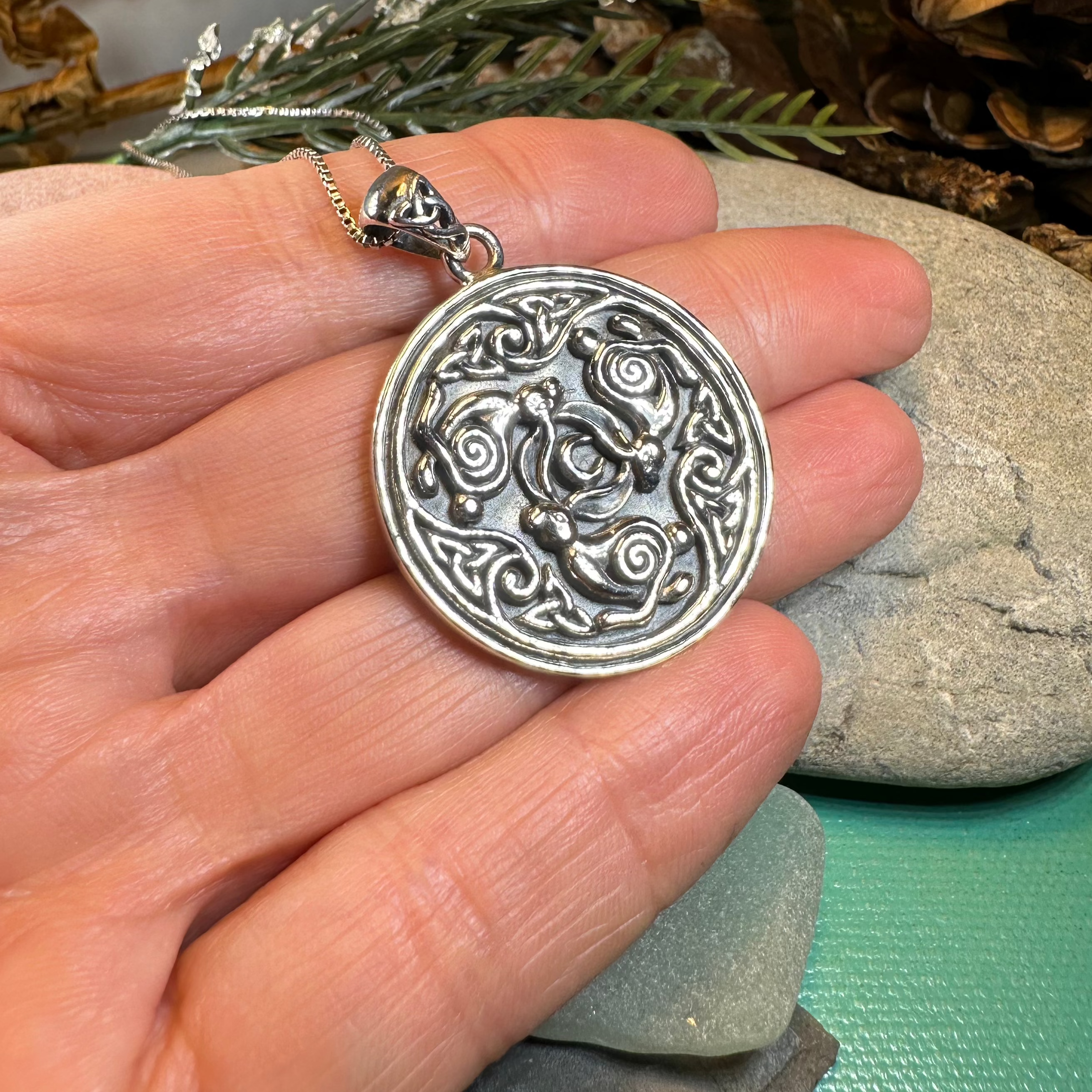 Tinner's Triple Rabbit Necklace