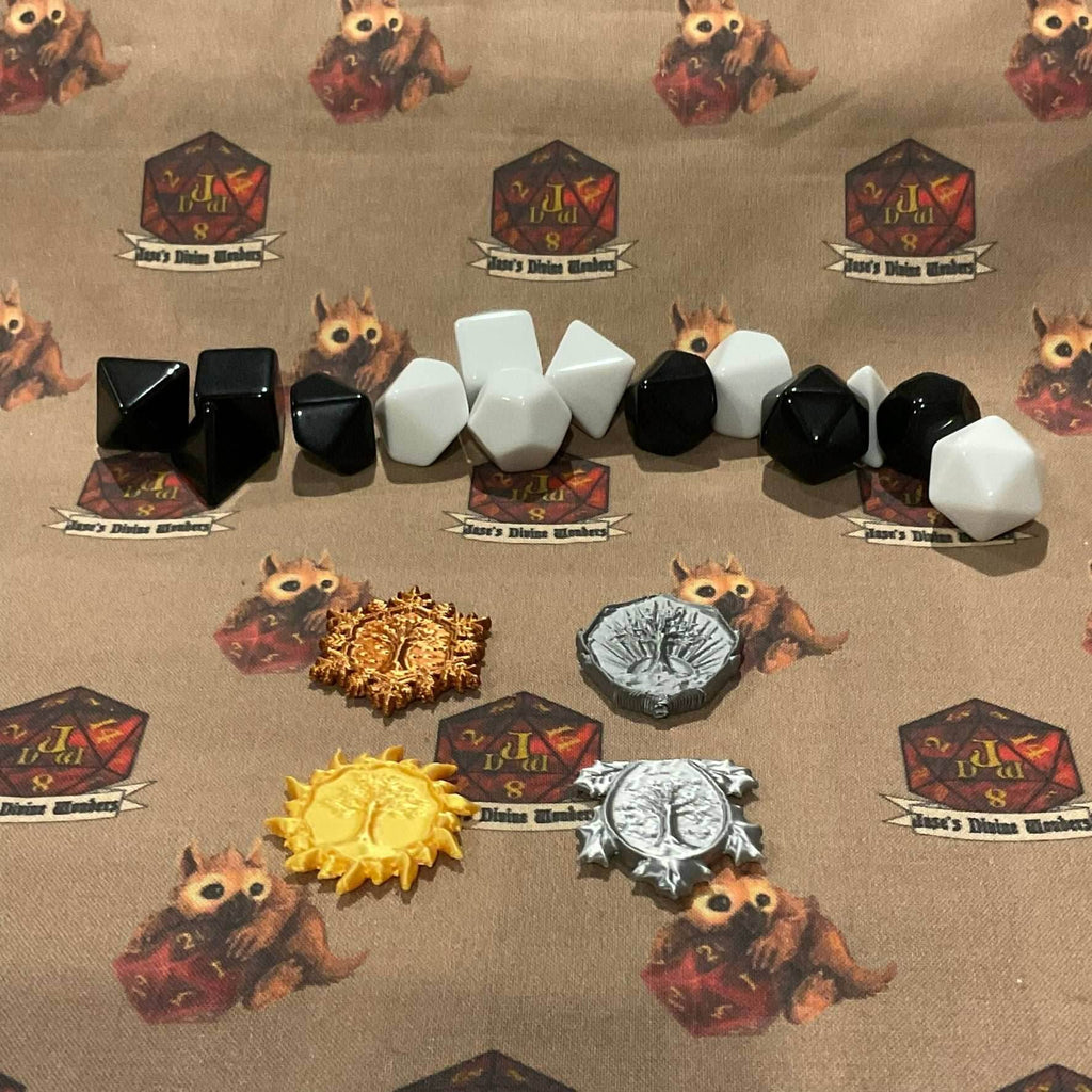 TTRPG Coins - Dark elf coin set / 10