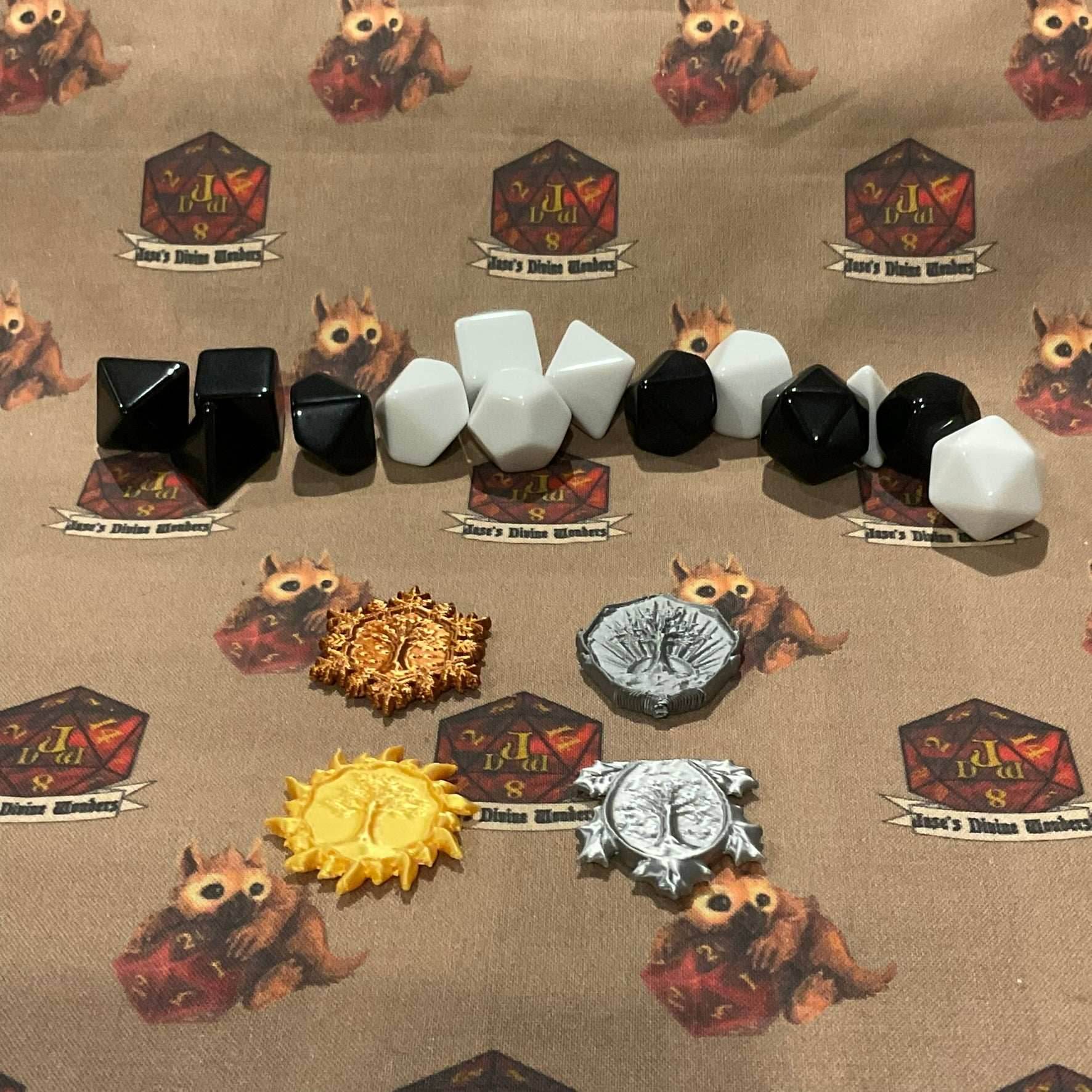 TTRPG Coins - Dark elf coin set / 10