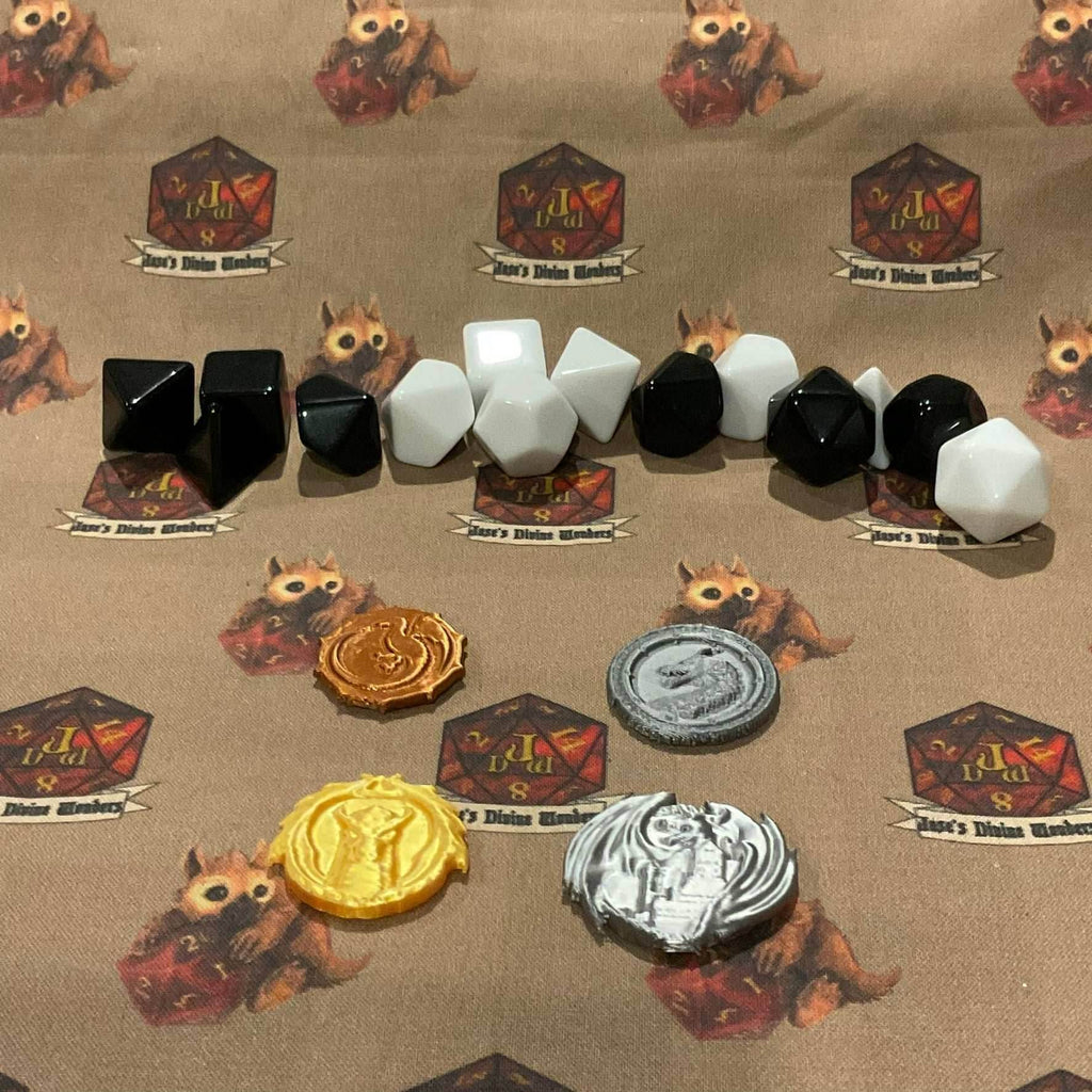 TTRPG Coins - Dark elf coin set / 10