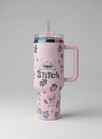40oz Stainless Steel Tumbler with Handle - Insulated Travel Cup