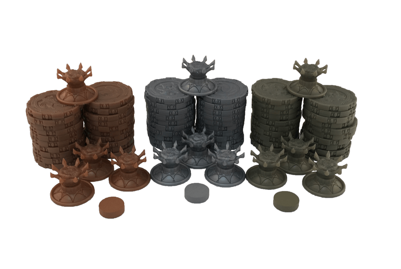 Metallic Plastic Coins & Crowns Set (Cursed Court) - 