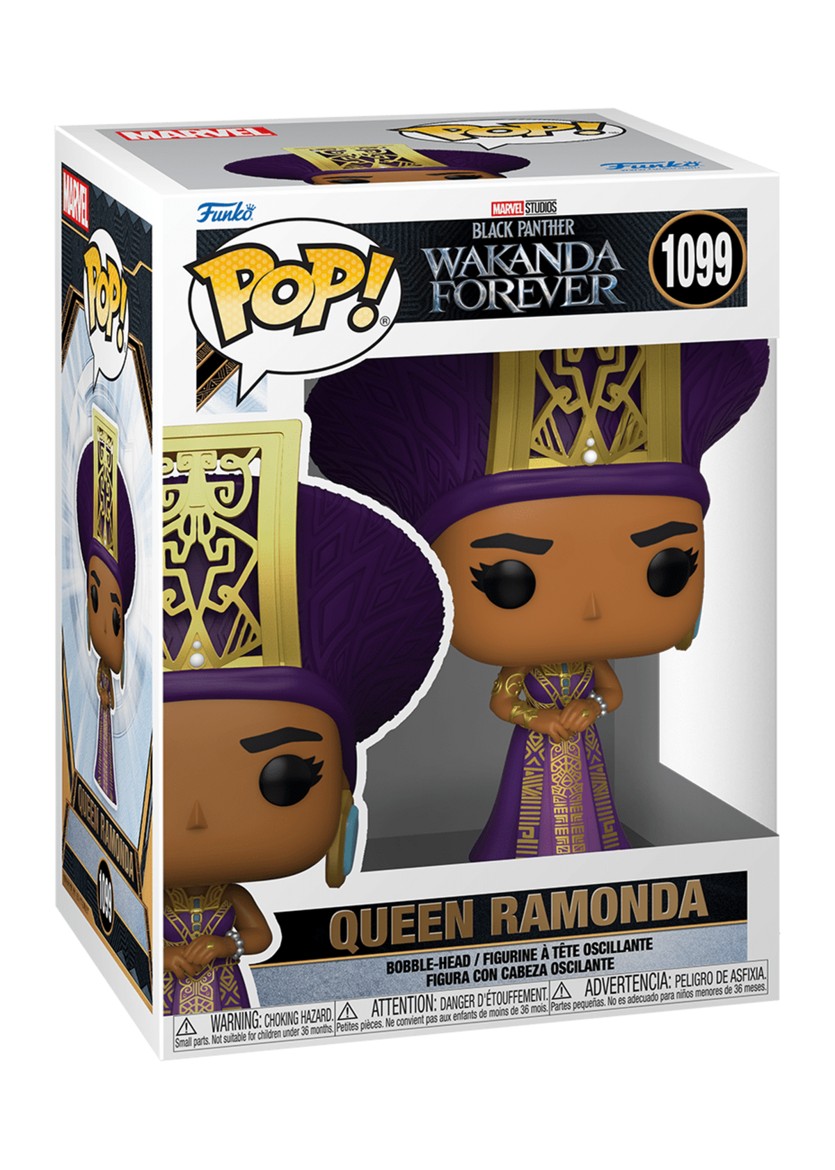Funko Pop Marvel   Black Panther Wakanda Forever   Queen Ramonda