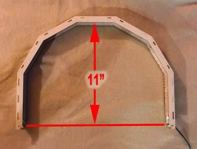 LED Light Add-On For Painting Stations, Double Wide, Extra Tall - 