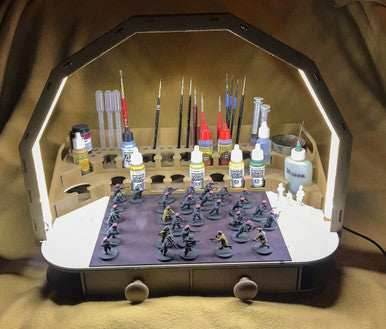 LED Light Add-On For Painting Stations, Double Wide, Extra Tall - 