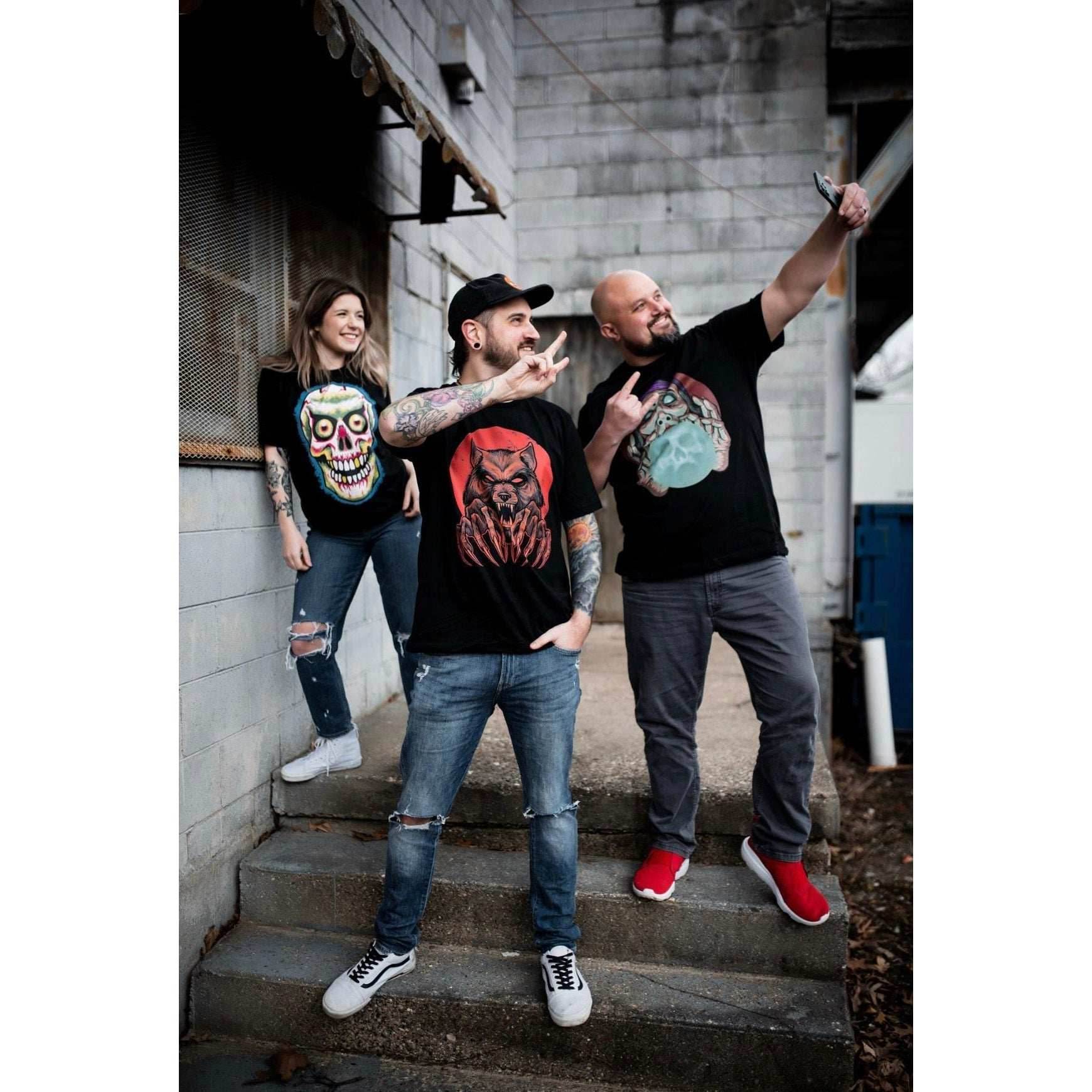 Neon Skull Unisex Tee - Small