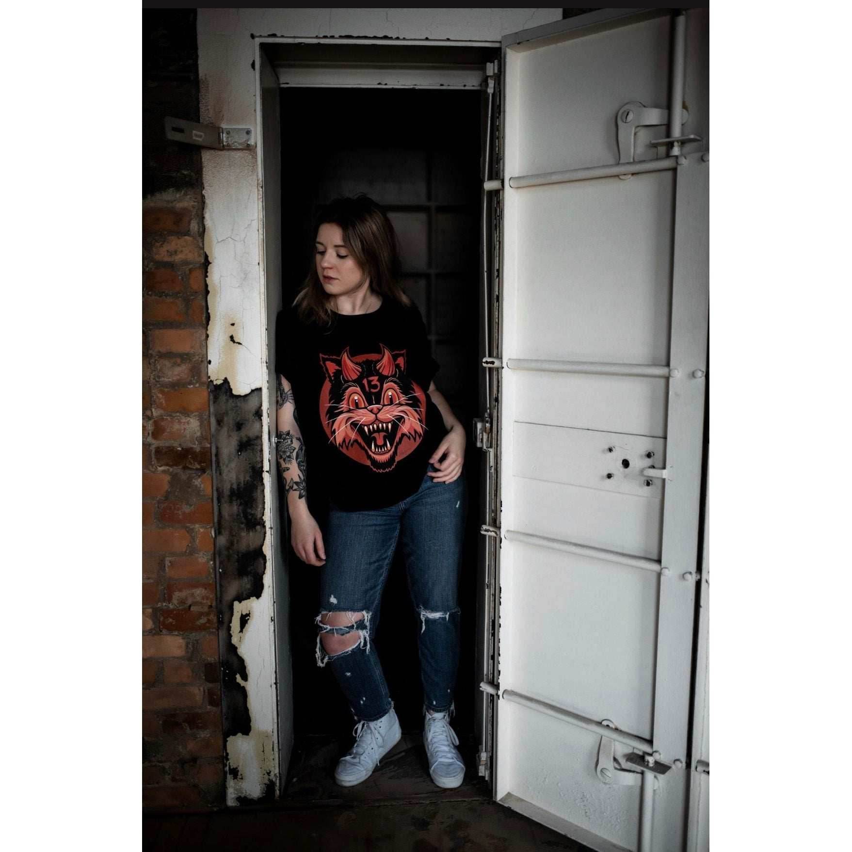 Bad Luck Cat Unisex Tee - Small